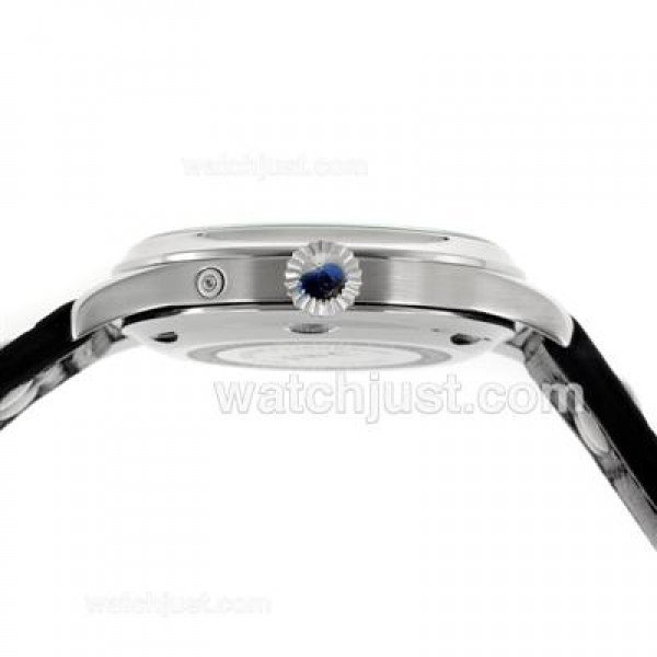 IWC Big Pilot Automatic White Markers with Black Dial-Leather Strap