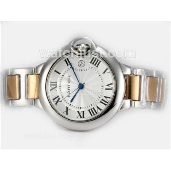 Cartier Ballon Bleu de Cartier Two Tone with White Dial-Medium Size