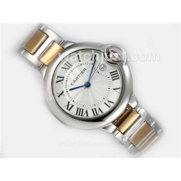 Cartier Ballon Bleu de Cartier Two Tone with White Dial-Medium Size