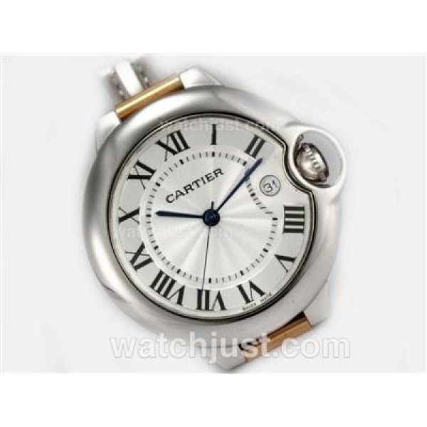 Cartier Ballon Bleu de Cartier Two Tone with White Dial-Medium Size