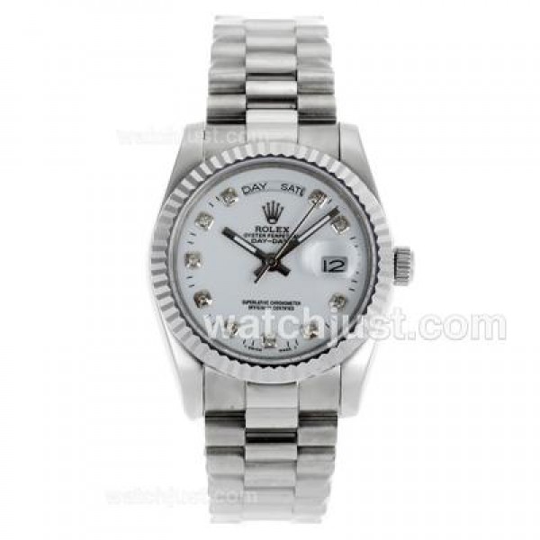 Best Quality Rolex Day-Date Replica Watches With White Dials For Sale