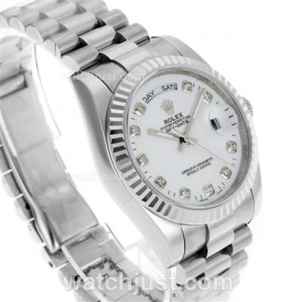 Best Quality Rolex Day-Date Replica Watches With White Dials For Sale
