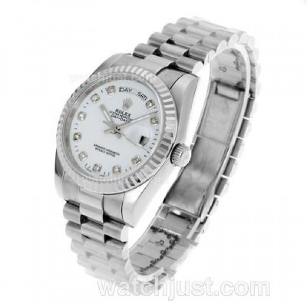Best Quality Rolex Day-Date Replica Watches With White Dials For Sale
