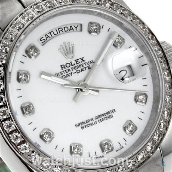 Cheap Rolex Day-Date Replica Watches With White Dials For Sale