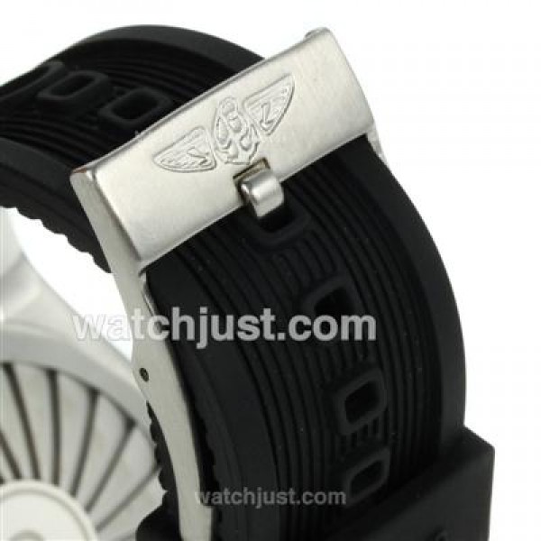Breitling Emergency Digital Displayer with Black Dial-Rubber Strap