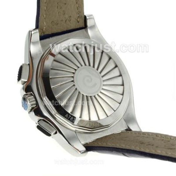Breitling Emergency Digital Displayer PVD Bezel with White Dial-Blue Leather Strap