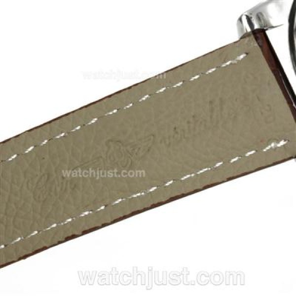 Breitling Emergency Digital Displayer with Brown Dial-Brown Leather Strap