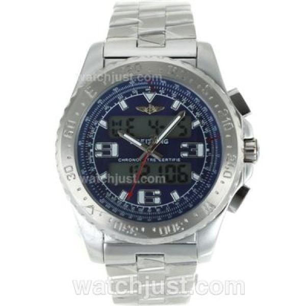 Breitling Emergency Digital Displayer with Blue Dial S/S