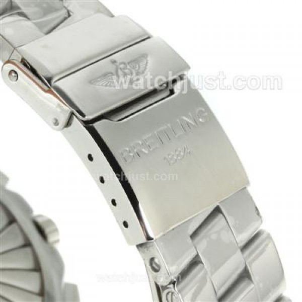Breitling Emergency Digital Displayer PVD Bezel with Blue Dial S/S
