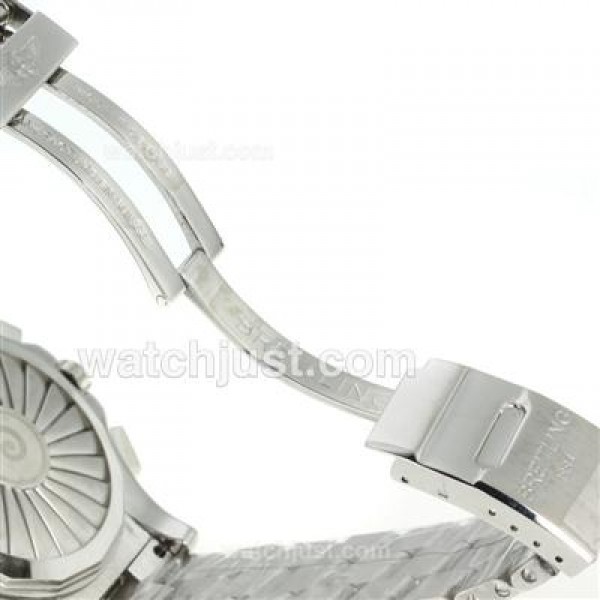 Breitling Emergency Digital Displayer PVD Bezel with White Dial S/S