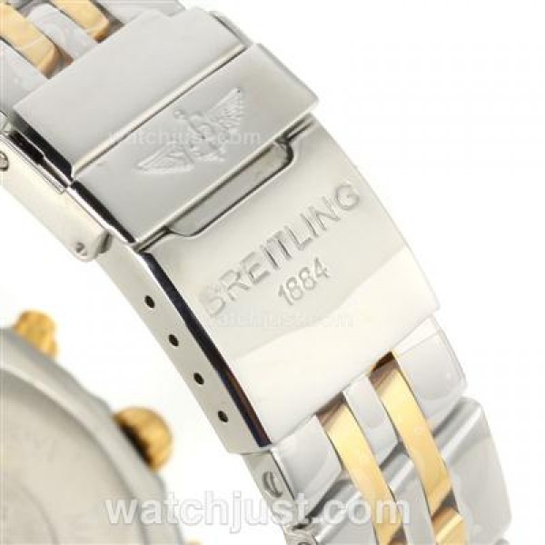 Breitling Chronomat Evolution Two Tone Automatic with Blue Dial S/S