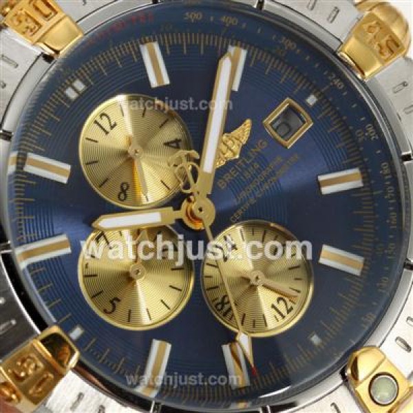 Breitling Chronomat Evolution Two Tone Automatic with Blue Dial S/S
