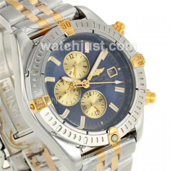 Breitling Chronomat Evolution Two Tone Automatic with Blue Dial S/S