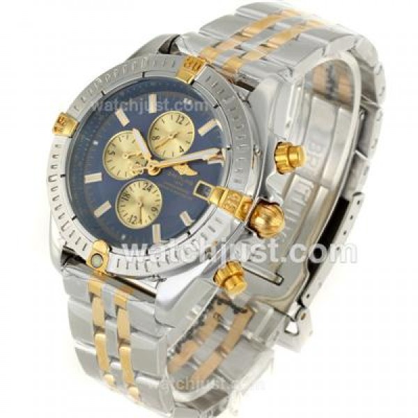 Breitling Chronomat Evolution Two Tone Automatic with Blue Dial S/S