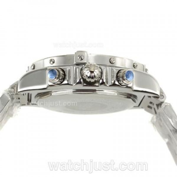 Breitling Chronomat Evolution Working Chronograph with White Dial S/S