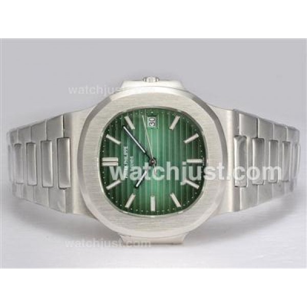 Patek Philippe Nautilus Jumbo MBW Swiss ETA 2824 Movement with Green Dial