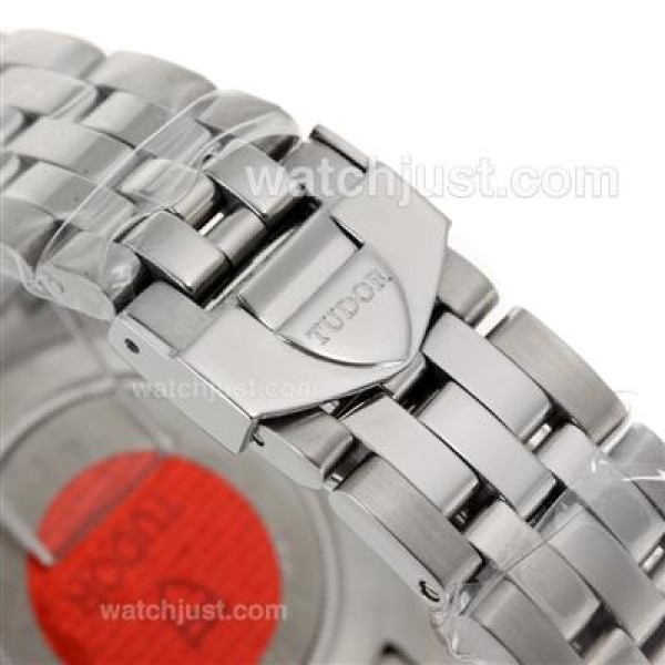 Tudor Day-Date Automatic Diamond Markers with Black Dial S/S-Sapphire Glass