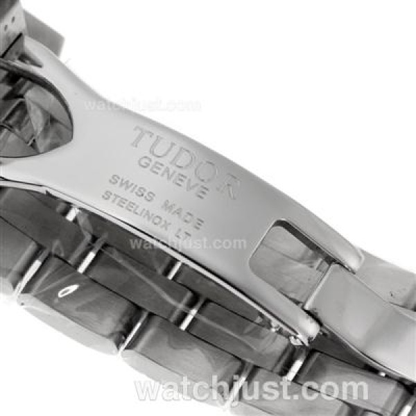 Tudor Day-Date Automatic Diamond Markers with Black Dial S/S-Sapphire Glass