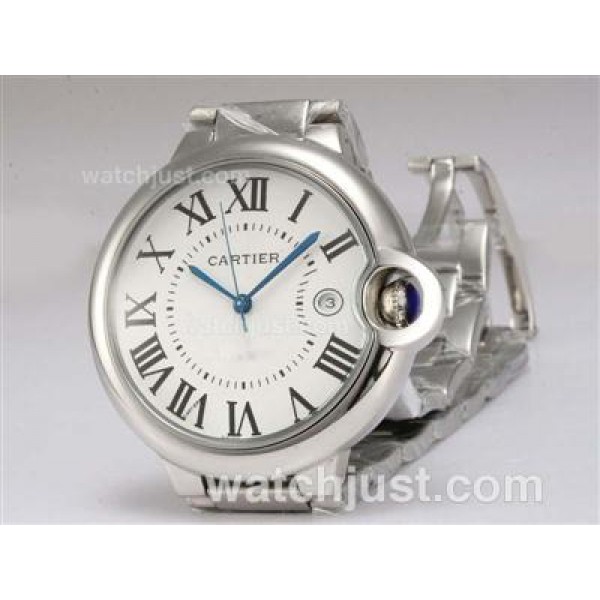 Cartier Ballon Bleu de Cartier with White Dial S/S(Gift Box is Included)