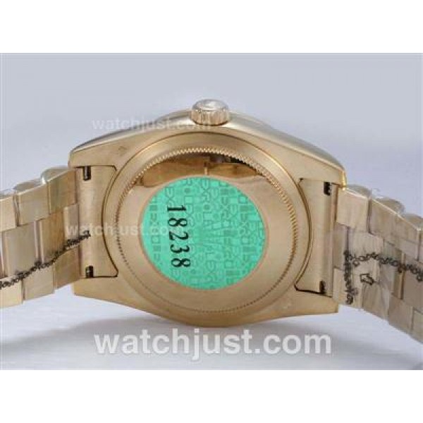High Quality Rolex Day-Date Replica Watches With Golden Dials For Sale