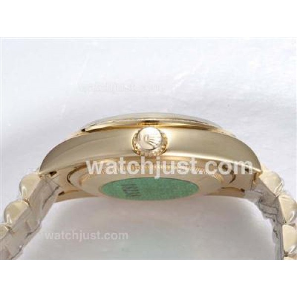 High Quality Rolex Day-Date Replica Watches With Golden Dials For Sale