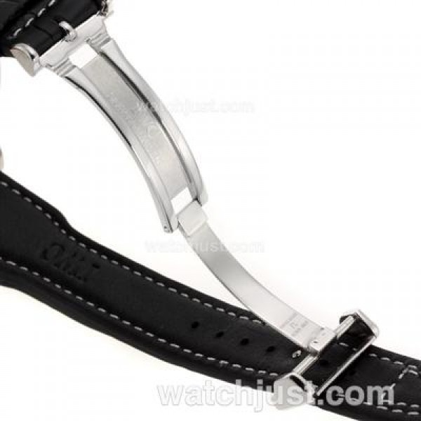 IWC Pilot Automatic White Markers with Black Dial-Leather Strap