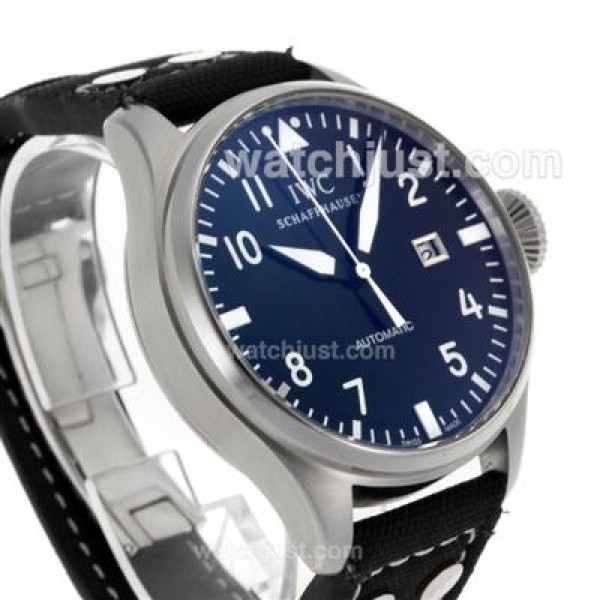 IWC Pilot Automatic White Markers with Black Dial-Leather Strap