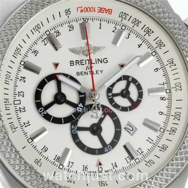 Breitling for Bentley Working Chronograph with White Dial S/S