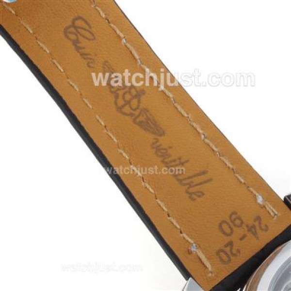 Breitling for Bentley Working Chronograph with Black Dial-Leather Strap