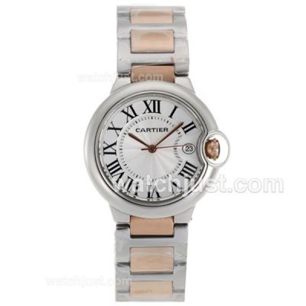 Cartier Ballon bleu de Cartier Two Tone with White Dial-Sapphire Glass