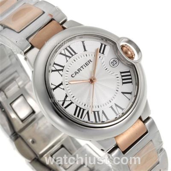 Cartier Ballon bleu de Cartier Two Tone with White Dial-Sapphire Glass