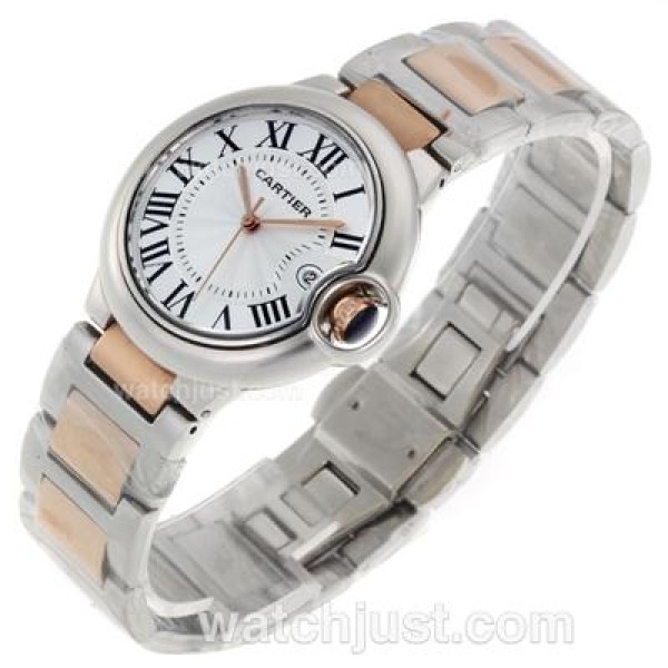 Cartier Ballon bleu de Cartier Two Tone with White Dial-Sapphire Glass