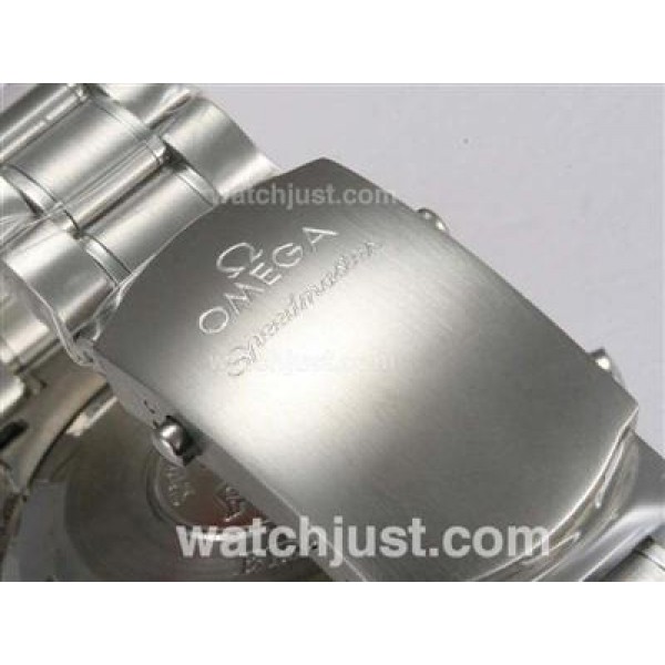 UK AAA Quality Omega Speedmaster Replica Watches With White Dials For Men