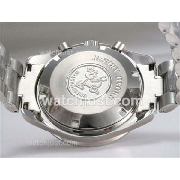 UK AAA Quality Omega Speedmaster Replica Watches With White Dials For Men