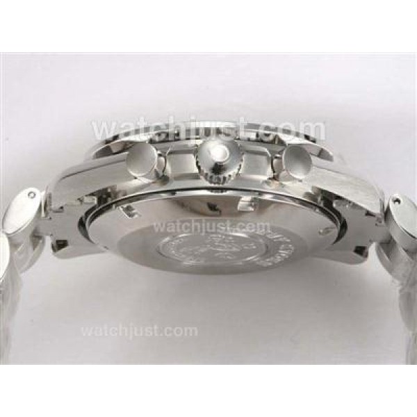 UK AAA Quality Omega Speedmaster Replica Watches With White Dials For Men