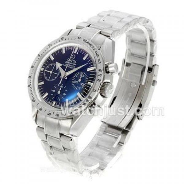 Omega Speedmaster Chronograph Swiss Valjoux 7750 Movement with Black Dial