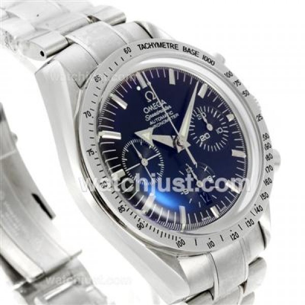 Omega Speedmaster Chronograph Swiss Valjoux 7750 Movement with Black Dial