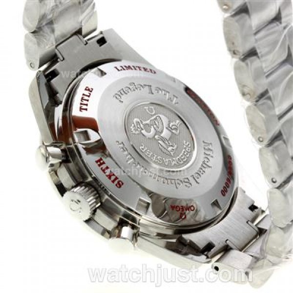 Omega Speedmaster Chronograph Swiss Valjoux 7750 Movement with Black Dial