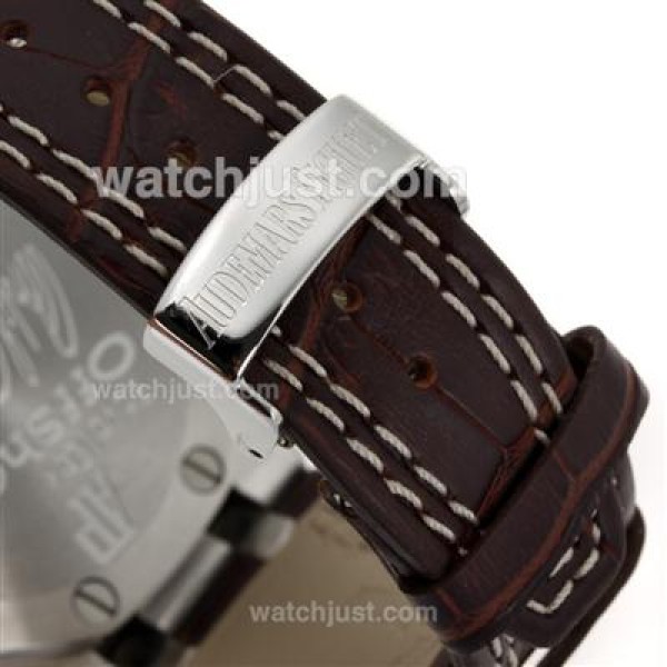 Audemars Piguet Royal Oak Offshore Working Chronograph with White Dial-Leather Strap