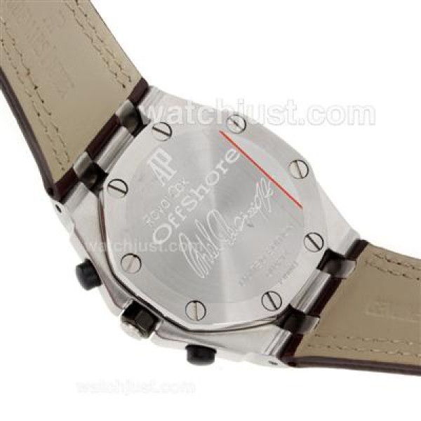 Audemars Piguet Royal Oak Offshore Working Chronograph with White Dial-Leather Strap