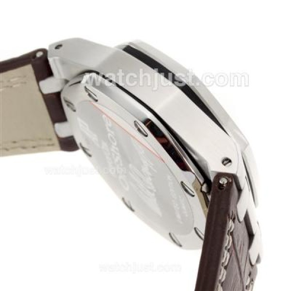 Audemars Piguet Royal Oak Offshore Working Chronograph with White Dial-Leather Strap