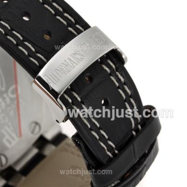 Audemars Piguet Royal Oak Offshore Working Chronograph with Black Dial-Leather Strap