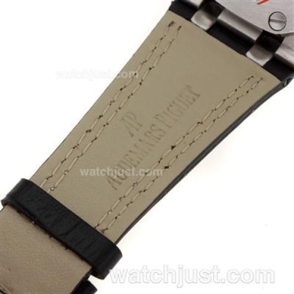 Audemars Piguet Royal Oak Offshore Working Chronograph with Black Dial-Leather Strap