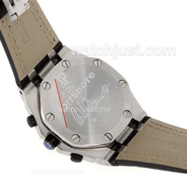 Audemars Piguet Royal Oak Offshore Working Chronograph with Black Dial-Leather Strap