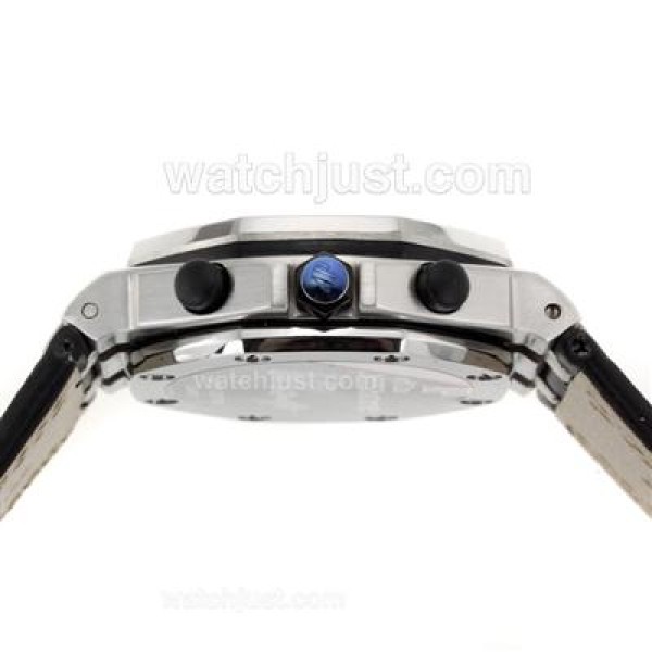 Audemars Piguet Royal Oak Offshore Working Chronograph with Black Dial-Leather Strap