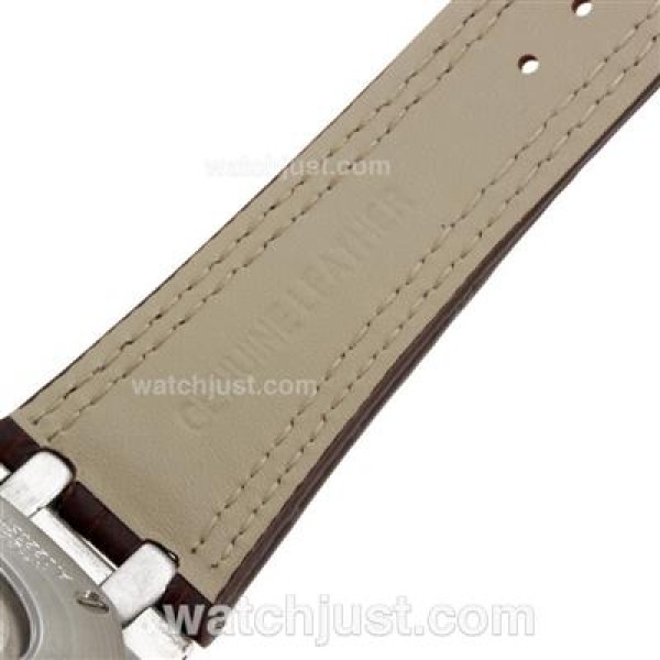 Audemars Piguet Royal Oak Automatic with Gray Dial-Leather Strap