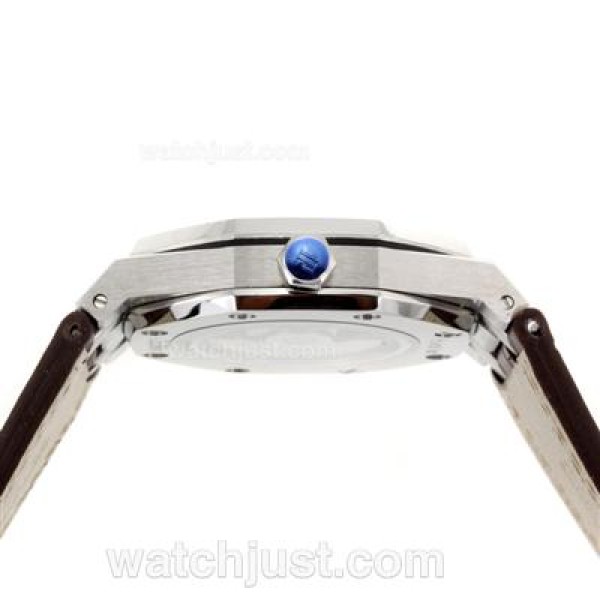 Audemars Piguet Royal Oak Automatic with Gray Dial-Leather Strap