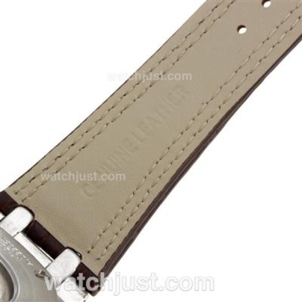 Audemars Piguet Royal Oak Automatic with White Dial-Leather Strap