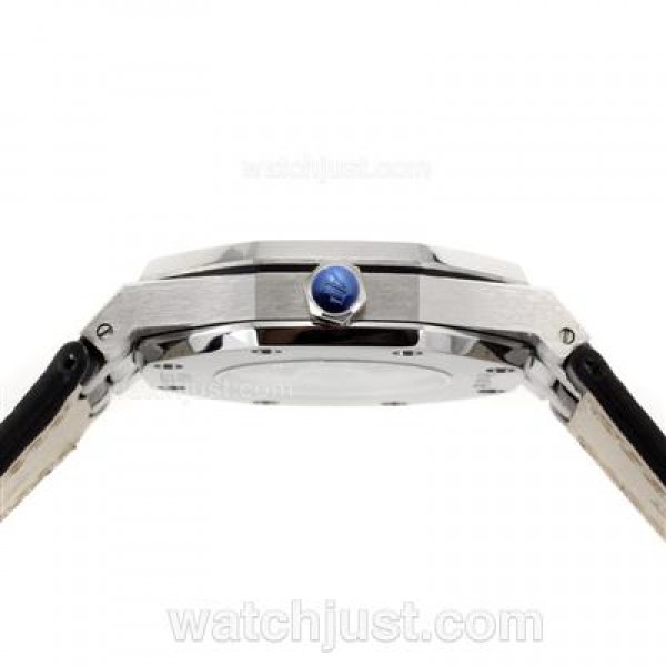 Audemars Piguet Royal Oak Automatic with Blue Dial-Leather Strap