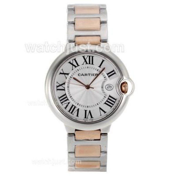 Cartier Ballon Bleu de Cartier Two Tone with White Dial-Sapphire Glass